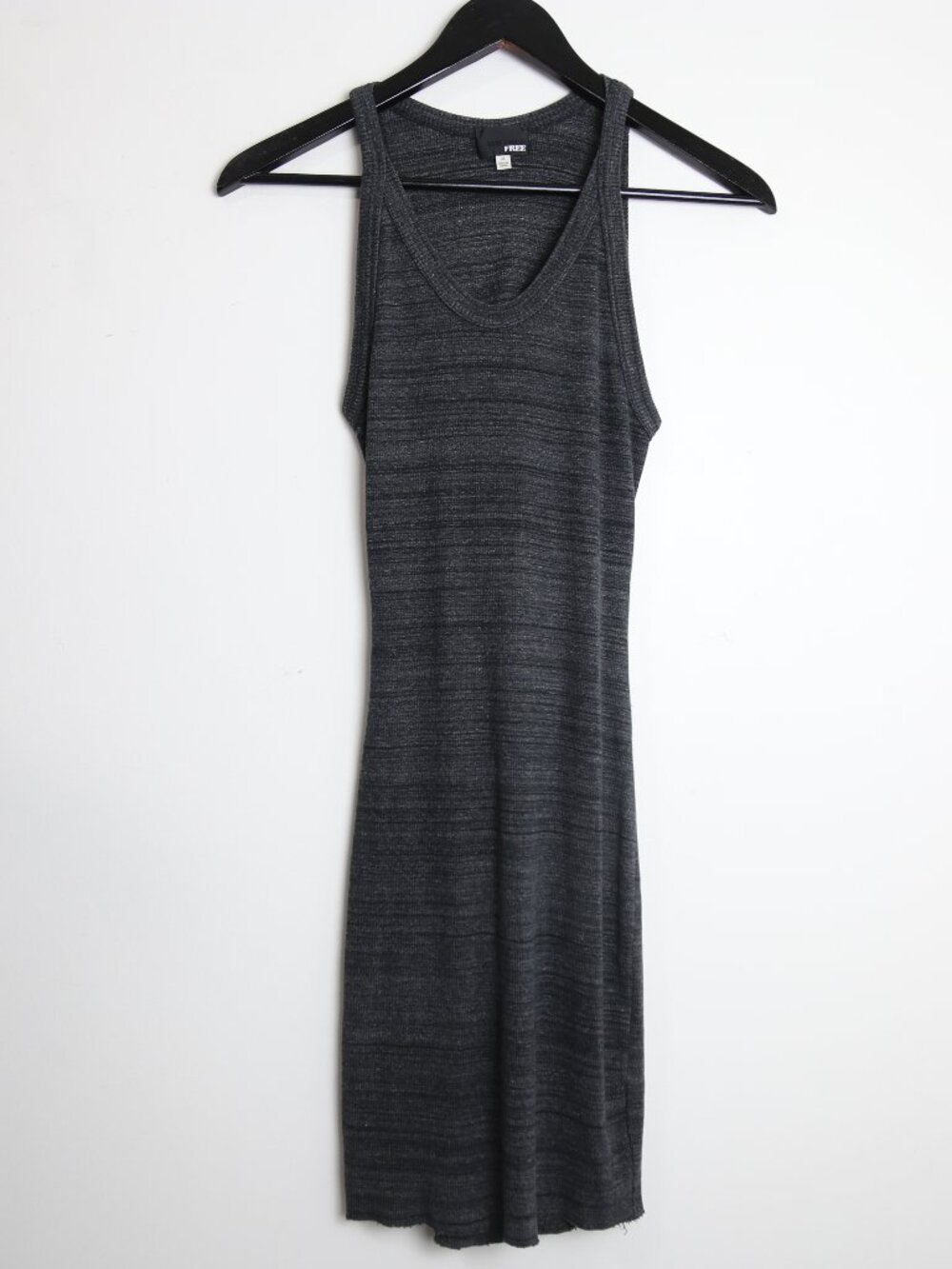 Aritzia Wilfred Free Yasmin Open Back Dress in Heather Grey Size Medium